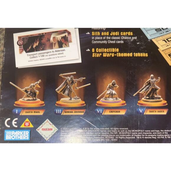 Monopoly STAR WARS SAGA EDITION Board Game 2005 - 100% Complete Metal Miniatures - Picture 8 of 11